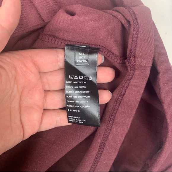 Free People beach FP size small new Free-est modern One Shoulder Burgundy dress - Picture 7 of 8